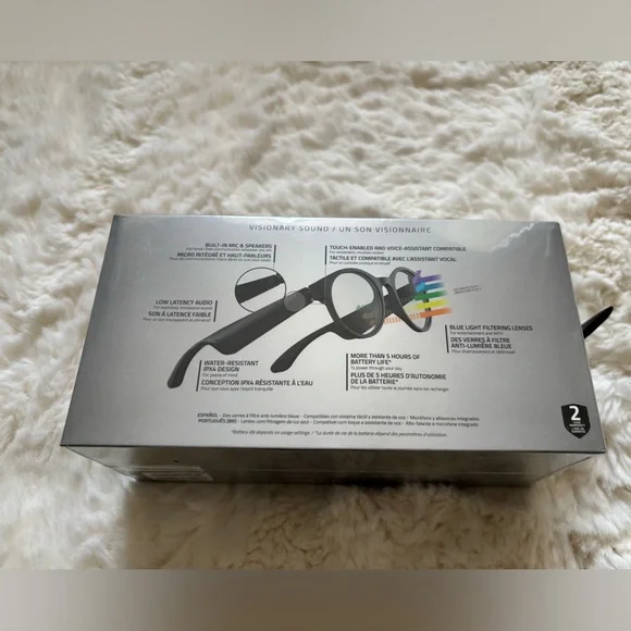Razer Anzu Smart Glasses: Blue Light Filtering & Polarized Sunglass Lense, Black